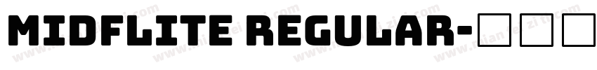 midflite regular字体转换